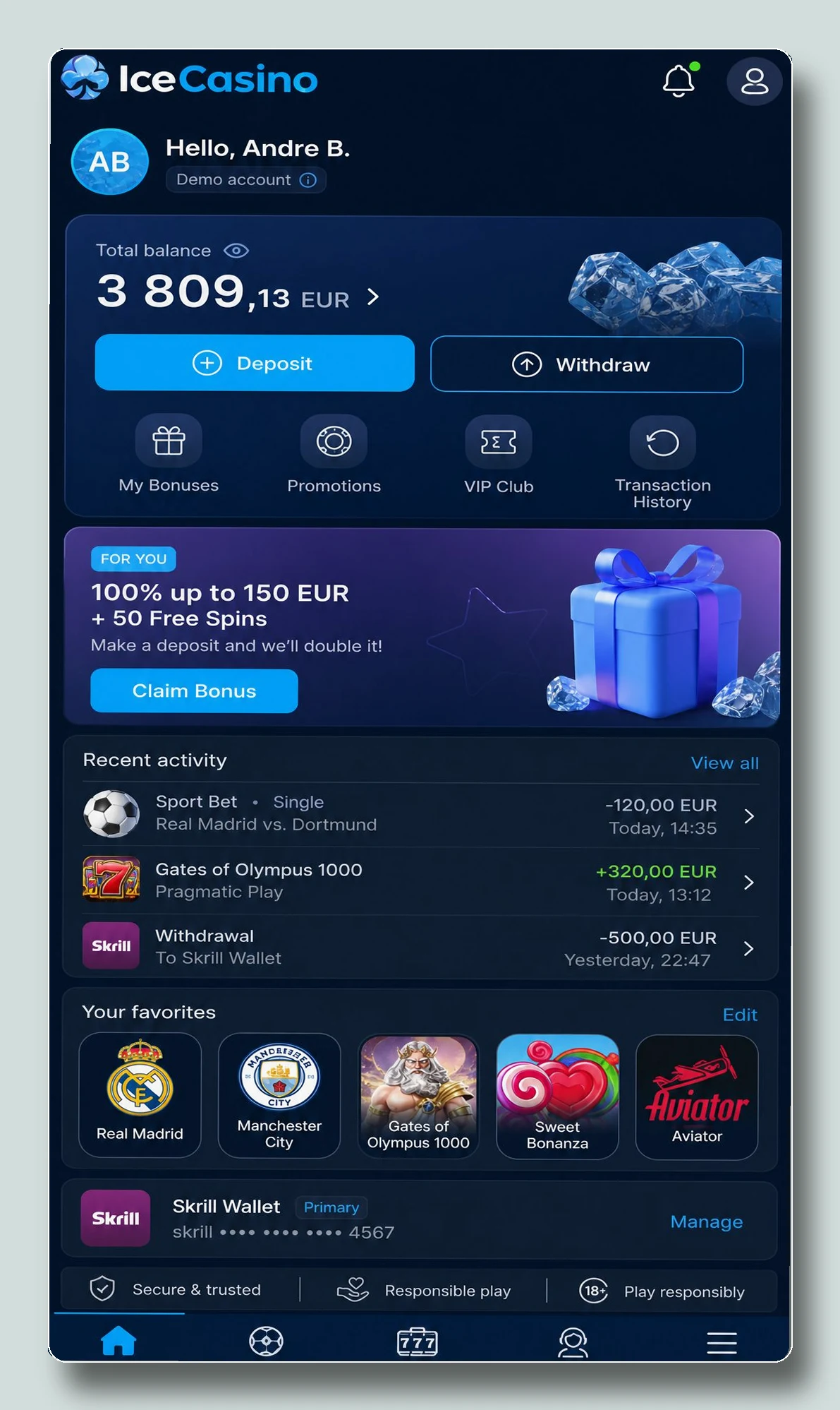 IceCasino — meilleur casino en ligne retrait immédiat